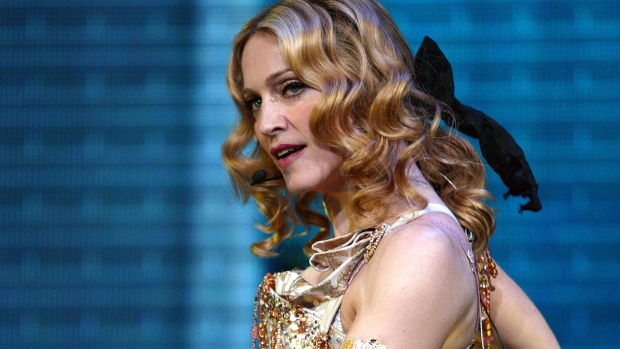 Madonna performs at Madison Square Garden in New York in 2004.
