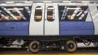 An Aventra Class 345 electric multiple-unit test train, manufactured by Bombarider Inc., to be used on the Elizabeth Line as part of the Crossrail project, sits in a warehouse at the Bombardier Transportation UK Ltd. Rail Vehicles Production Site in Derby, U.K.