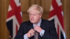 LONDON, ENGLAND - SEPTEMBER 9: Prime Minister Boris Johnson attends a virtual press conference at Downing Street on September 9, 2020 in London, England. 