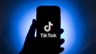 The logo for ByteDance Ltd.'s TikTok app is arranged for a photograph on a smartphone in Sydney, New South Wales, Australia, on Monday, Sept. 14, 2020. 