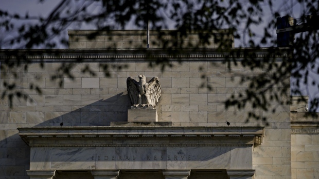 The Marriner S. Eccles Federal Reserve building stands in Washington, D.C., U.S., on Monday, April 8, 2019. The Federal Reserve Board today is considering new rules governing the oversight of foreign banks. Chairman Jerome Powell said the Fed wants foreign lenders treated similarly to U.S. banks. Photographer: Andrew Harrer/Bloomberg