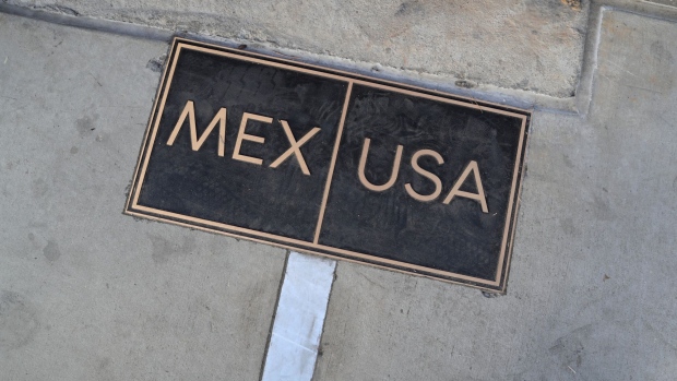 SAN YSIDRO, CA - NOVEMBER 16: The U.S.-Mexico border is marked on November 16, 2018 in San Ysidro, CA. U.S. border agencies continued to fortify the border with razor wire and additional personnel as members of the migrant caravan arrived to Tijuana across the border. (Photo by John Moore/Getty Images)