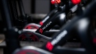Peloton Interactive stationary bicycles at a showroom.