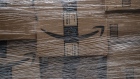 Amazon boxes during a delivery in New York, U.S., on Tuesday, Oct. 13, 2020. 