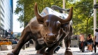 NEW YORK, NY - SEPTEMBER 28: A view of the bonze Charging Bull on Wall Street stands at a lower Broadway park at Bowling Green September 28, 2020 in the financial district of New York City. (Photo by Robert Nickelsberg/Getty Images)