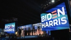 Joe Biden and wife Jill Biden exit an election night party in Wilmington, Delaware, on Nov.4.