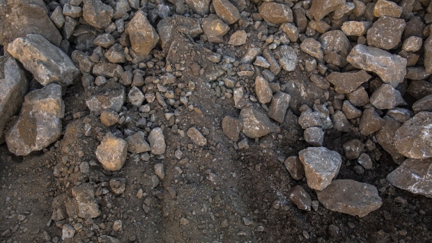Raw ore at an open-pit mine in California. Photographer: Bloomberg Creative Photos/Bloomberg