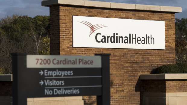 Signage is displayed outside of the Cardinal Health Inc. headquarters in Dublin, Ohio, U.S., on Friday, Nov. 3, 2017. Cardinal Health is scheduled to release earnings on November 6. Photographer: Ty Wright/Bloomberg