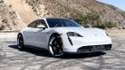 The Porsche Taycan sedan is currently the only all-electric vehicle Porsche sells.  Photographer: Hannah Elliott/Bloomberg