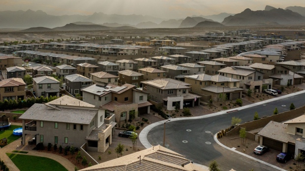 Homes in the Summerlin neighborhood are seen in this aerial photograph taken over Las Vegas, Nevada.