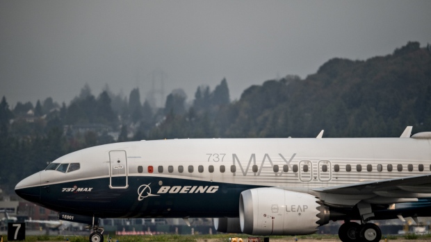 The Boeing Co. 737 Max airplane