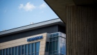 Regeneron Pharmaceuticals Inc. signage is displayed outside their headquarters in Tarrytown, N.Y. Photographer: Michael Nagle/Bloomberg