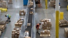 Employees work inside an Amazon.com fulfillment center in Baltimore, Maryland. Photographer: Melissa Lyttle/Bloomberg