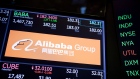 A monitor displays Alibaba Group Holding Ltd. signage on the floor of the New York Stock Exchange (NYSE) in New York, U.S., on Friday, April 5, 2019. U.S. stocks climbed toward all-time highs, the dollar strengthened and Treasury yields fell after a report showed the economy is adding jobs with few signs of inflation and President Donald Trump pressured the Federal Reserve to sustain growth. Photographer: Michael Nagle/Bloomberg