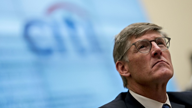 Michael Corbat, chief executive officer of Citigroup Inc., listens during a House Financial Services Committee hearing in Washington, D.C., U.S., on Wednesday, April 10, 2019. A decade after the financial crisis, the chiefs of the largest U.S. banks faced a grilling from lawmakers on everything from income inequality to their ties to politically controversial industries. Photographer: Andrew Harrer/Bloomberg