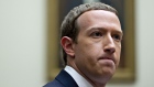 Mark Zuckerberg, chief executive officer and founder of Facebook Inc., pauses while speaking during a House Financial Services Committee hearing in Washington, D.C., U.S., on Wednesday, Oct. 23, 2019. Zuckerberg struggled to convince Congress of the merits of the company's plans for a cryptocurrency in light of all the other challenges the company has failed to solve.