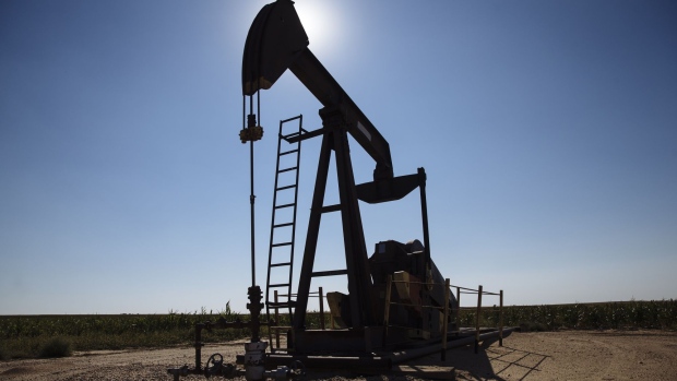 A pump jack operates near Hugoton, Kansas, U.S., on Friday, Sept. 25, 2020. 
