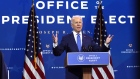President-elect Joe Biden speaks during an event to name his economic team.