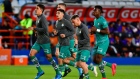 PACHUCA, MEXICO - MARCH 07: Players of Santos warm up prior to the 9th round match between Pachuca and Santos Laguna as part of the Torneo Clausura 2020 Liga MX at Hidalgo Stadium on March 7, 2020 in Pachuca, Mexico. (Photo by Jaime Lopez/Jam Media/Getty Images)
