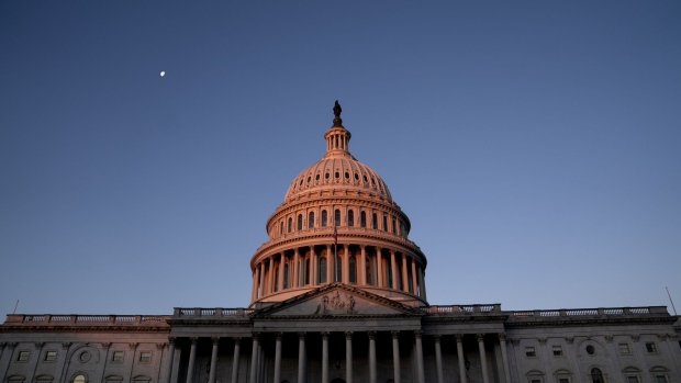 The U.S. Capitol at dawn in Washington D.C., U.S. on Monday, Jan. 4, 2021. The non-stop drama of 2020 is bleeding into the first week of the new year, with a pivotal election in Georgia, promises of protests in the streets and President Trump's dragged-out fight over the November vote threatening to tear apart the Republican Party. Photographer: Stefani Reynolds/Bloomberg