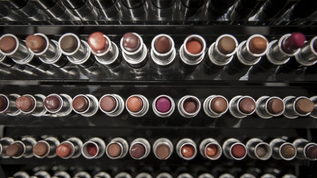 Lipsticks sit on display at a MAC Cosmetics Inc. store in the Raffles City shopping mall in Shanghai, China, on Wednesday, May 31, 2017. Retail cosmetics sales for all companies will total $7.4 billion in China in 2021 from $4.3 billion last year, forecasts Euromonitor. Fueling growth are social media websites, such as Weibo, Youku, iQiyi and Tudou, that women are increasingly turning to for tutorials on everything from shading eyes to highlighting cheekbones. Photographer: Qilai Shen/Bloomberg