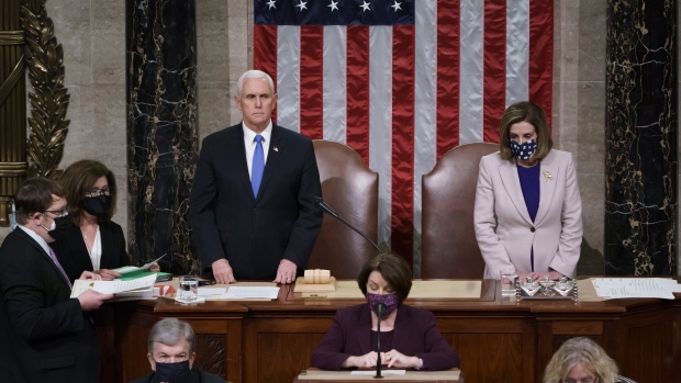 Vice President Mike Pence and Speaker of the House Nancy Pelosi