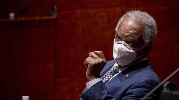 Representative David Scott, a Democrat from Georgia, wears a protective mask while speaking during a House Financial Services Committee hearing in Washington, D.C., U.S., on Tuesday, June 30, 2020. The Federal Reserve is preparing for the possibility of an economically debilitating second wave of coronavirus infections even as it's hoping that can be avoided.