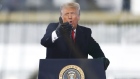 U.S. President Donald Trump speaks during a "Save America Rally" near the White House in Washington, D.C., U.S., on Wednesday, Jan. 6, 2021. Trump's months-long effort to toss out the election results and extend his presidency will meet its formal end this week, but not without exposing political rifts in the Republican Party that have pitted future contenders for the White House against one another. Photographer: Bloomberg/Bloomberg