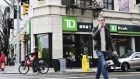 Pedestrians pass in front of a TD Ameritrade Holding Corp. bank branch in New York, New York, US., on Saturday, April 20, 2019. TD Ameritrade Holding Corp. is scheduled to release earnings figures on April 23.