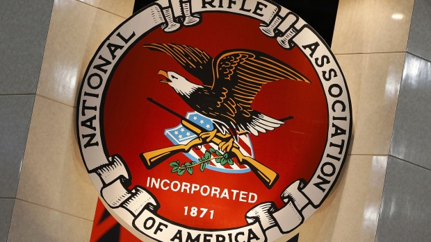 Signage for the National Rifle Association Photographer: Aaron M. Sprecher/Bloomberg
