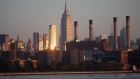 The Manhattan skyline seen from the Brooklyn borough of New York, U.S., on Friday, Sept. 4, 2020. U.S. stocks fell to a two-week low as megacap tech shares came under pressure for a second day, but came off their lows as the holiday weekend approached. Photographer: Michael Nagle/Bloomberg