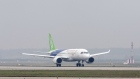 A Commercial Aircraft Corp. of China Ltd. (Comac) C919 aircraft taxis after landing at the Pudong International Airport in Shanghai, China, on Friday, May 5, 2017. China's first modern passenger jet completed its maiden test flight, giving wings to President Xi Jinping's ambition of turning China into an advanced economy.