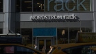 Signage is displayed outside a Nordstrom Inc. Rack store in New York, U.S., on Thursday, Feb. 21, 2019. Nordstrom Inc. is scheduled to release earnings figures on February 28.