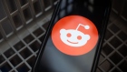Reddit Inc. logo on a smartphone arranged in Hastings-On-Hudson, New York, U.S., on Friday, Jan. 29, 2021. Reddit Inc. Chief Executive Officer Steve Huffman said on Thursday that the WallStreetBets forum is “by no means perfect but they’ve been well in the bounds of our content policy.” Photographer: Tiffany Hagler-Geard/Bloomberg
