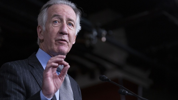 Representative Richard Neal, a Democrat from Massachusetts, speaks during a news conference at the U.S. Capitol in Washington D.C., U.S., on Wednesday, Jan. 29, 2020. Senators will spend the next two days grilling President Donald Trump's defense team and House impeachment managers, with Senate Majority Leader Mitch McConnell trying to salvage his plans for a quick trial, which hinge on a pivotal vote on witnesses that could be held Friday.