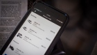The Uber Technologies application on a smartphone arranged in Dobbs Ferry, New York, U.S., on Saturday, Feb. 6, 2021. Uber Technologies is scheduled to release earnings figures on February 10. Photographer: Tiffany Hagler-Geard/Bloomberg