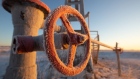 A valve control wheel connected to crude oil pipework in an oilfield near Dyurtyuli, in the Republic of Bashkortostan, Russia, on Thursday, Nov. 19, 2020.