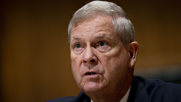 Tom Vilsack, president and chief executive officer of the U.S. Dairy Export Council, speaks during a Senate Finance Committee hearing in Washington, D.C., U.S., on Tuesday, July 30, 2019. Chairman Chuck Grassley praised negotiations between House Democrats and U.S. Trade Representative Robert Lighthizer to build support for the U.S.-Mexico-Canada agreement, President Donald Trump's proposed overhaul of the Nafta trade deal.