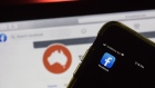 The Facebook Inc. app icon on a smartphone in Sydney, Australia, on Thursday, Feb. 18, 2021.
