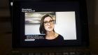 Catherine Wood, chief executive officer of ARK Investment Management LLC, speaks virtually during the Bloomberg Crypto Summit on a laptop computer in Tiskilwa, Illinois, U.S., on Thursday, Feb. 25, 2021. With Bitcoin reaching its all-time highs and interest in cryptocurrencies surging from major banks and asset managers, the future of digital assets has rarely seemed brighter.