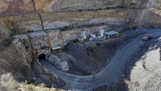 A dump truck travels towards the portal to the underground mine at the Kirkland Lake Gold Ltd. Fosterville Gold Mine in Bendigo, Victoria, Australia, on Friday, Aug. 9, 2019. As prices soar, production in the goldfields of Victoria state is rising again and has already climbed to the highest since 1914 as mining companies dig deeper and new technology helps to uncover once hidden and richer deposits in a region that almost rivaled the Californian gold rush and was thought to have petered out decades ago. Photographer: Carla Gottgens/Bloomberg