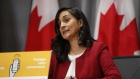 Anita Anand speaks during an Ottawa news conference in September.