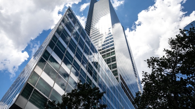 Goldman Sachs Group Inc. headquarters stands in New York, U.S., on Sunday, July 12, 2020. Goldman Sachs is scheduled to release earnings figures on July 15. Photographer: Jeenah Moon/Bloomberg