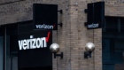 Signage for a Verizon store in San Francisco, California, U.S., on Thursday, Jan. 21, 2021. Verizon Communications Inc. is expected to release earnings figures on January 26. Photographer: David Paul Morris/Bloomberg