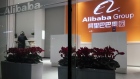 Signage at an Alibaba Group Holding Ltd. office building in Shanghai on Dec. 24.