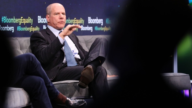 Jon Winkelried, co-chief executive officer and partner of TPG Capital LP, speaks during the Bloomberg Equality Summit in New York, U.S., on Wednesday, March 27, 2019. The Summit brings together business, academic and political leaders as well as nonprofits and activists to discuss the future of equality, how we get there and what is at stake for the economy and society at-large.