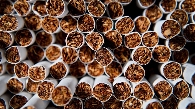 Cigarettes are arranged for a photograph in Illinois, U.S.