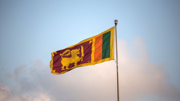 A Sri Lankan national flag. Photographer: Taylor Weidman/Bloomberg