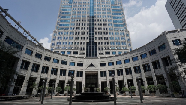 The Bank Indonesia headquarters stand in Jakarta, Indonesia, on Thursday, April 25, 2019. Indonesia’s central bank left its benchmark interest rate unchanged for a fifth month amid a renewed focus on boosting growth in Southeast Asia’s biggest economy.