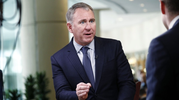Kenneth Griffin, founder and chief executive officer of Citadel LLC, speaks during a Bloomberg Television interview at the Milken Institute Global Conference in Beverly Hills, California, U.S., on Tuesday, April 30, 2019. The conference brings together leaders in business, government, technology, philanthropy, academia, and the media to discuss actionable and collaborative solutions to some of the most important questions of our time.
